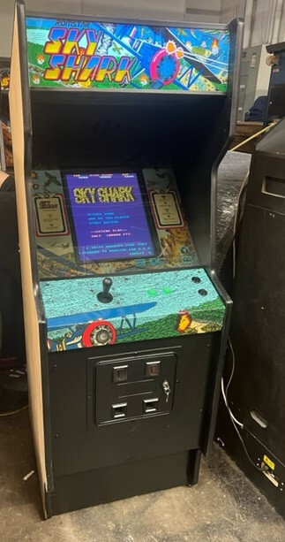 SKY SHARK ARCADE MACHINE by ROMSTAR 1987 (Excellent Condition) *RARE*