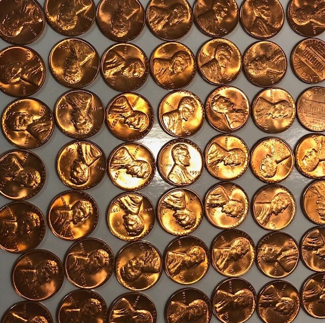 1959 LINCOLN CENT RD UNC./ PRICE FOR EACH ONE.
