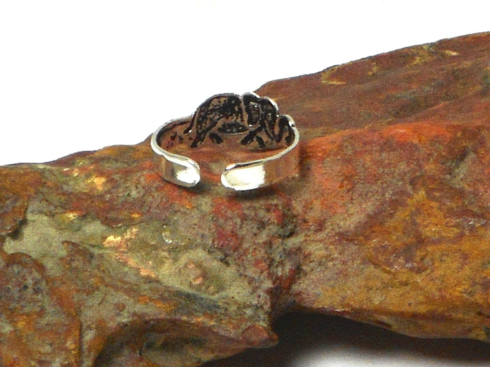 Adjustable Elephant TOE RING Sterling Silver 925 - Gift Boxed!