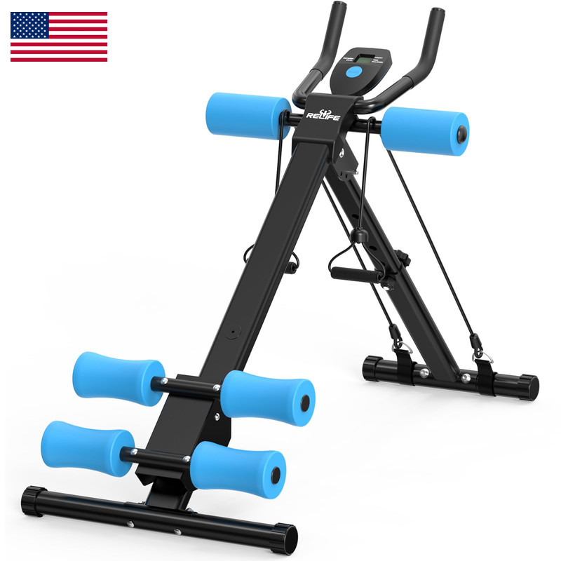 Relife Rebuild Your Life Ab Workout Machine Adjustable Ab Trainer Foldable Ab