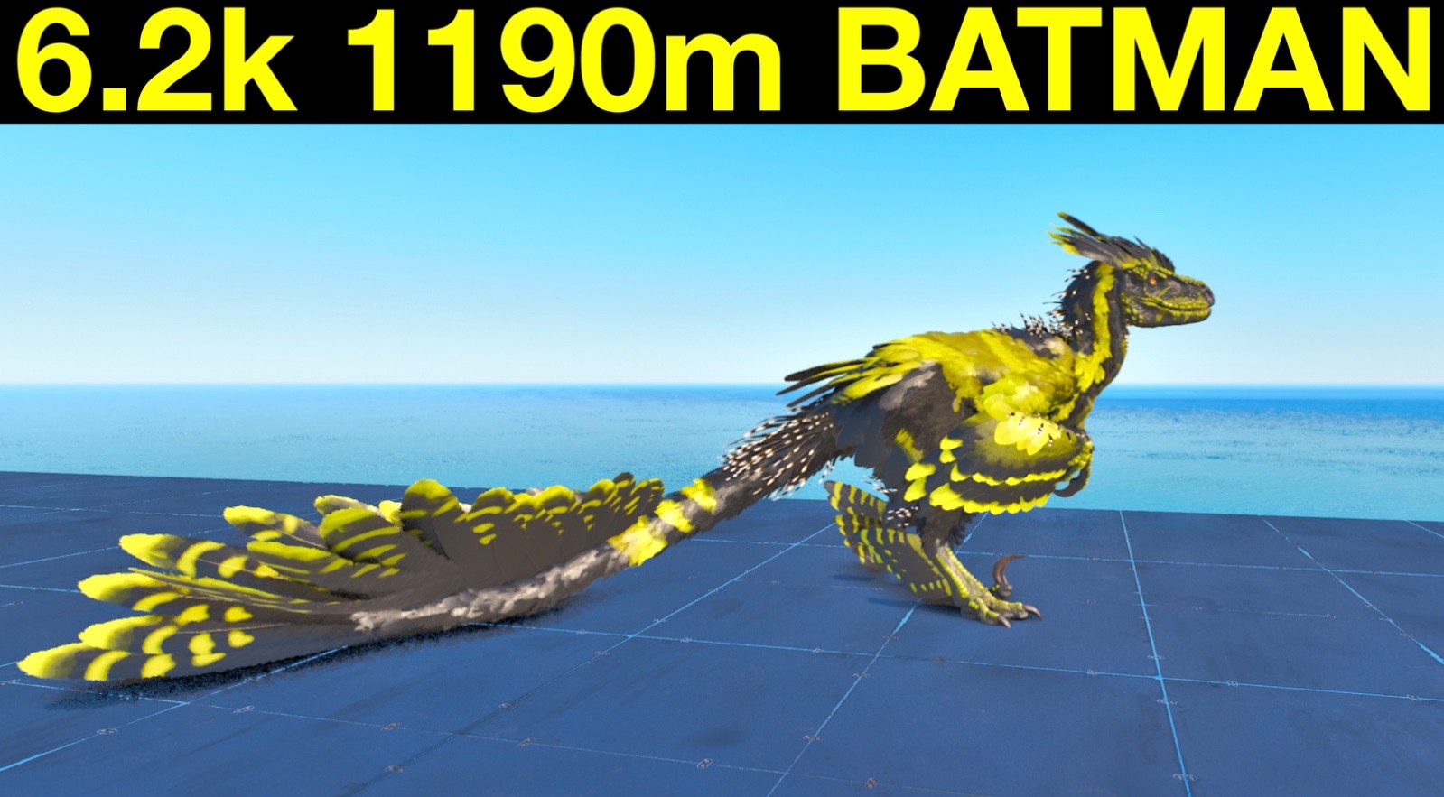 TOP STATS Batman 6.2k 1190m Deinonychus Ark Survival Ascended ASA PVE
