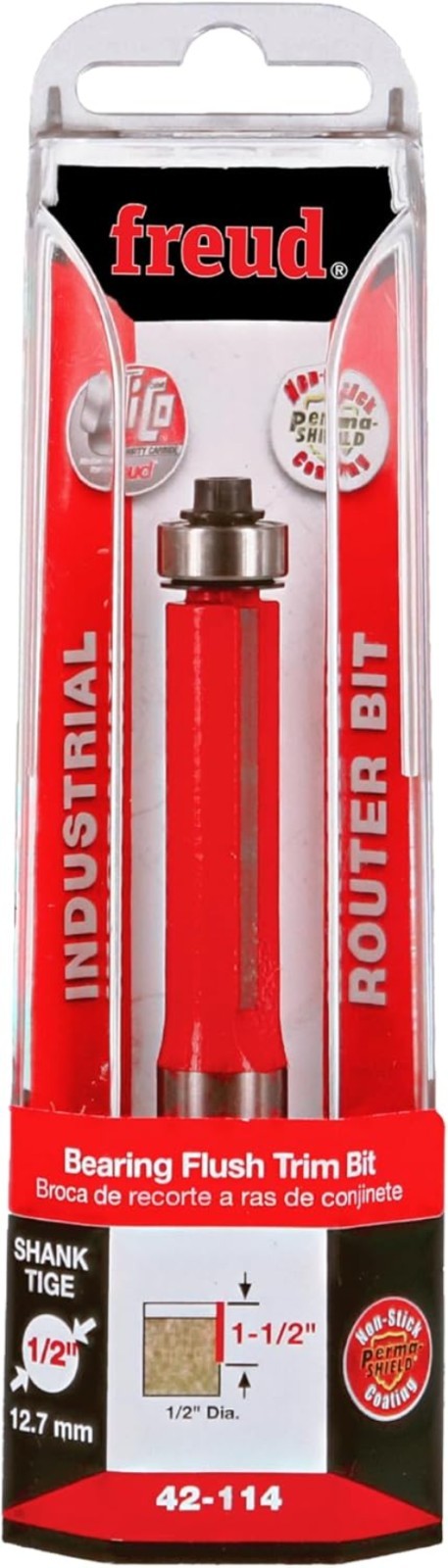 42-114: 1/2" Dia. Bearing Flush Trim Bit