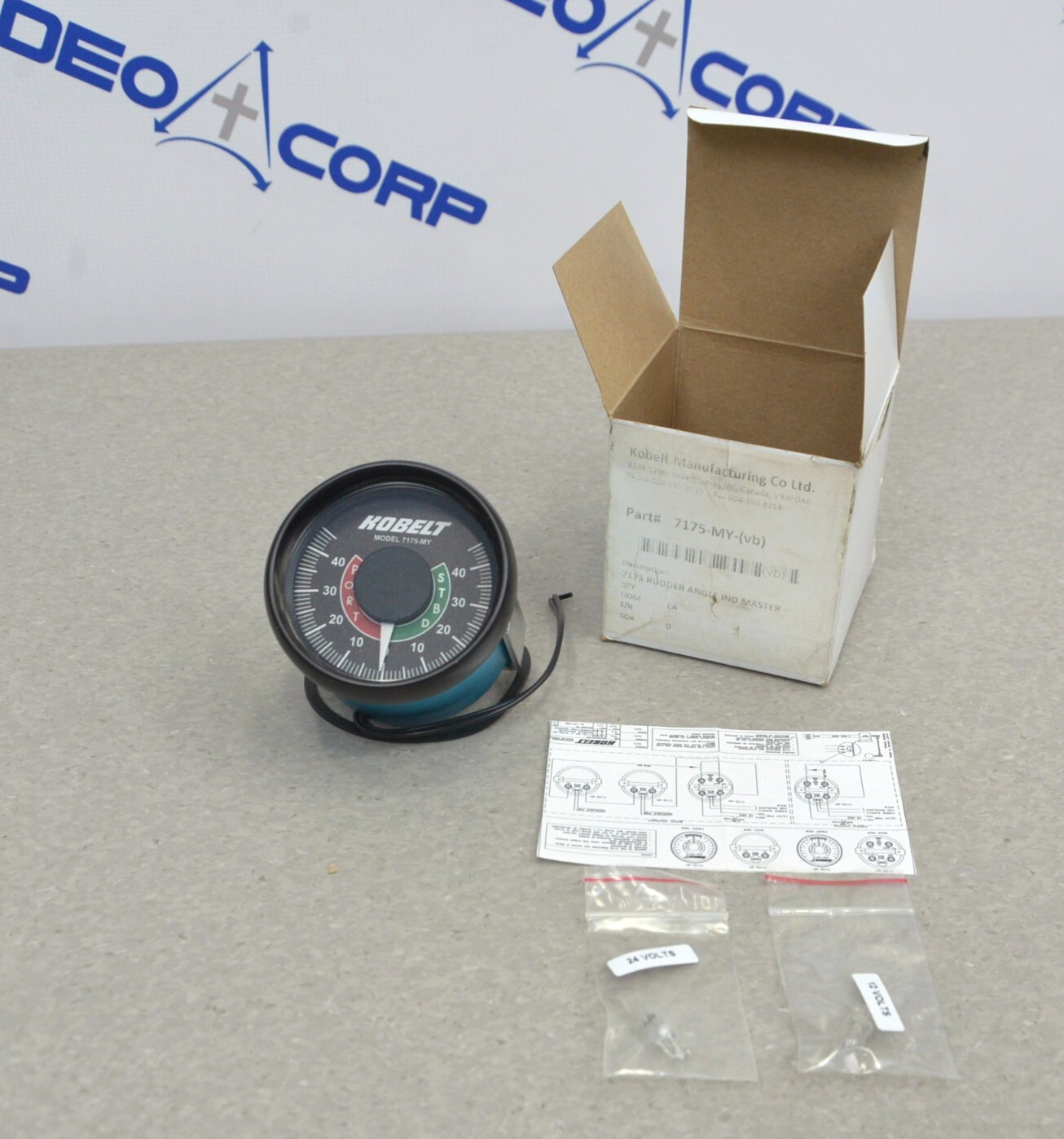 Kobelt 7175-MY Rudder Angle Meters