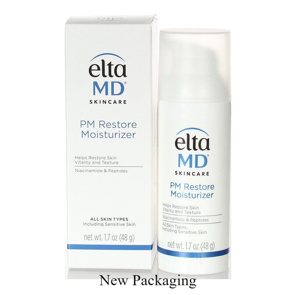 Elta MD PM Restore Therapy Facial Moisturizer 1.7oz/48g NEW IN BOX Exp. 6/2027