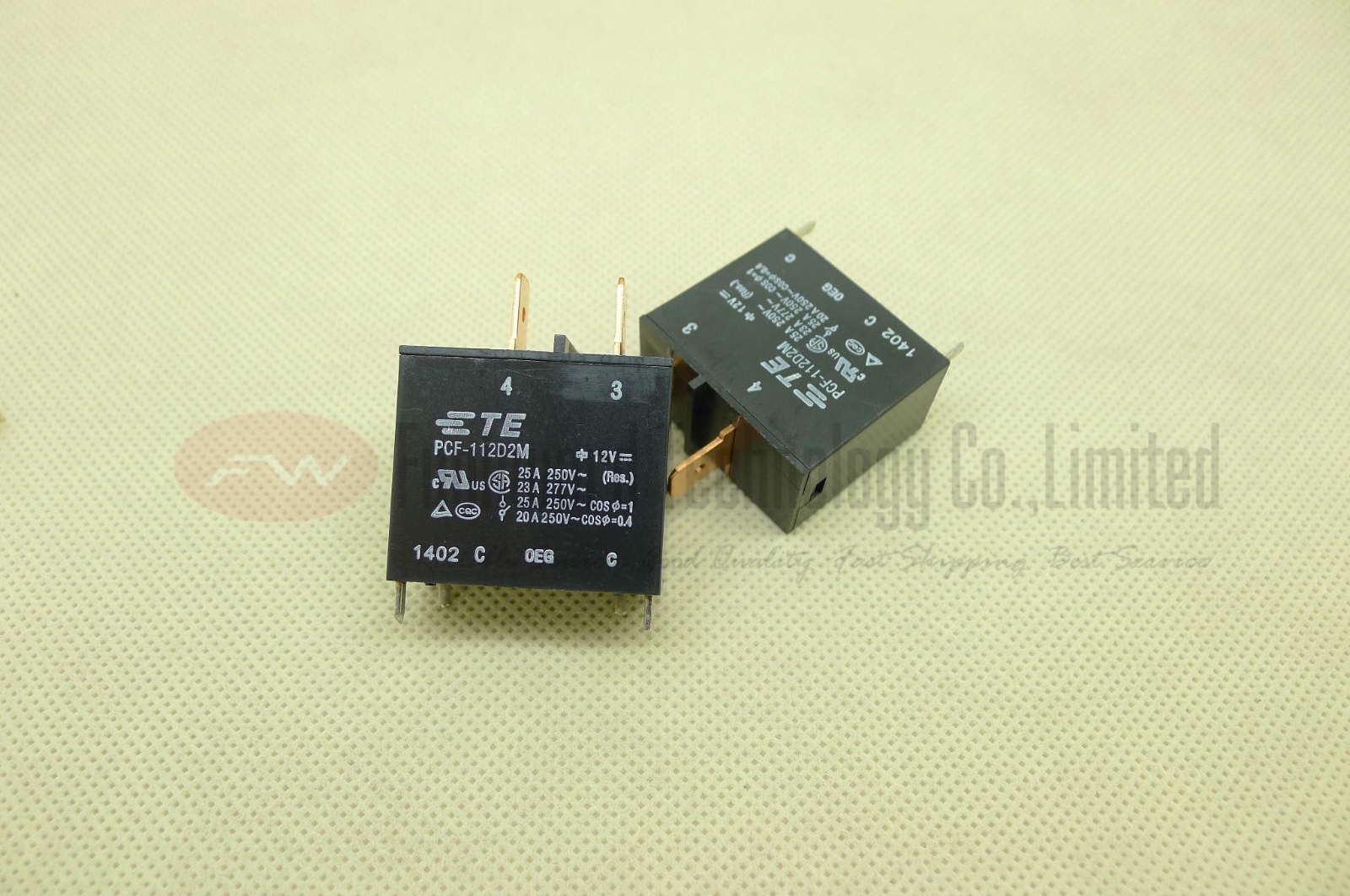 PCF-112D2M Power Relay 25A 250VAC 4 Pins equivalent as FTR-K3JB012W x5PCS NEW