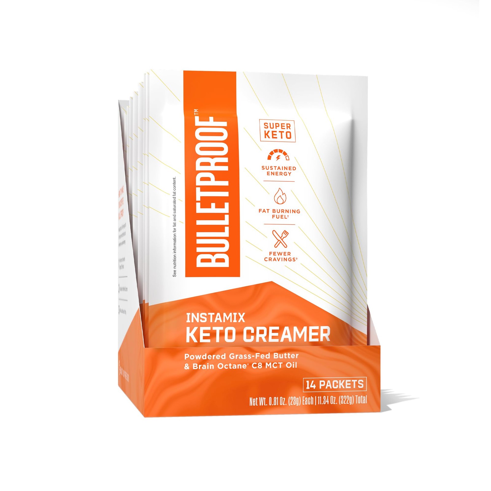 Bulletproof Instamix Keto Coffee Creamer 14 Pack With Mct Oil And Butter