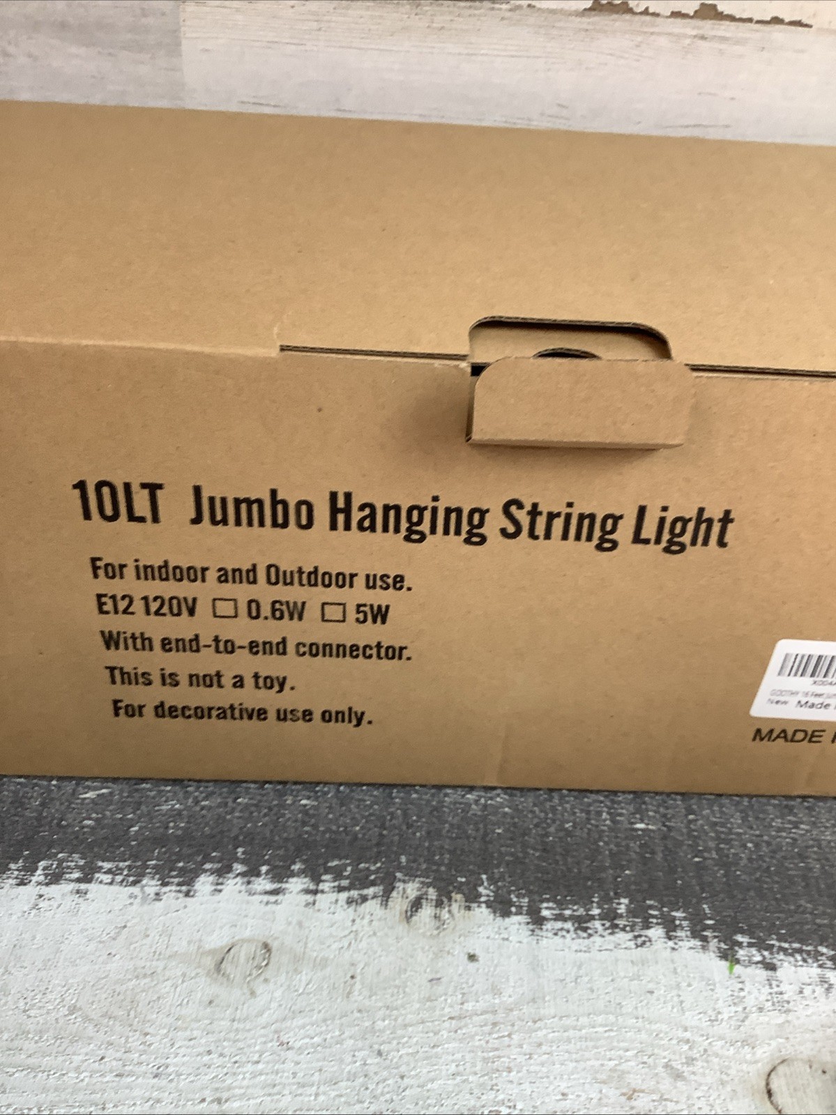10 Light Jumbo Hanging String Lights