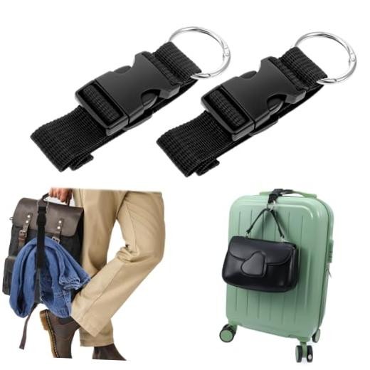 2 PCS Suitcase Strap, Adjustable Luggage Straps to Connect Two Suitcases,