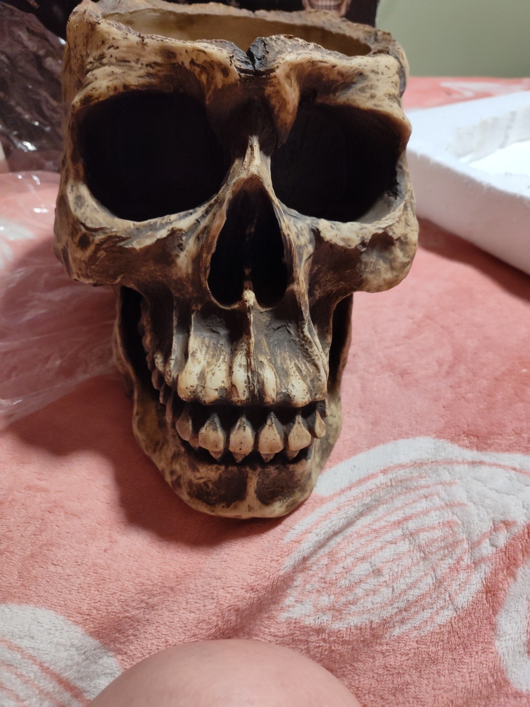 WORLD OF WONDER LARGE SKULL PLANTER