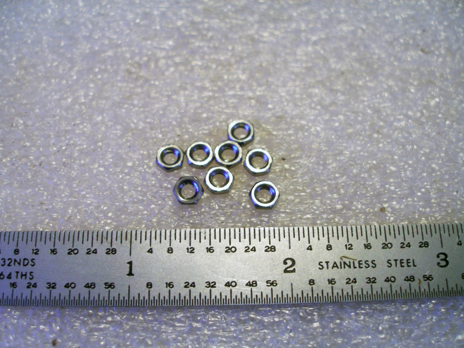 4-40 PLAIN 3/16" (Small Pattern) HEX NUTS STAINLESS STEEL - 100 pcs
