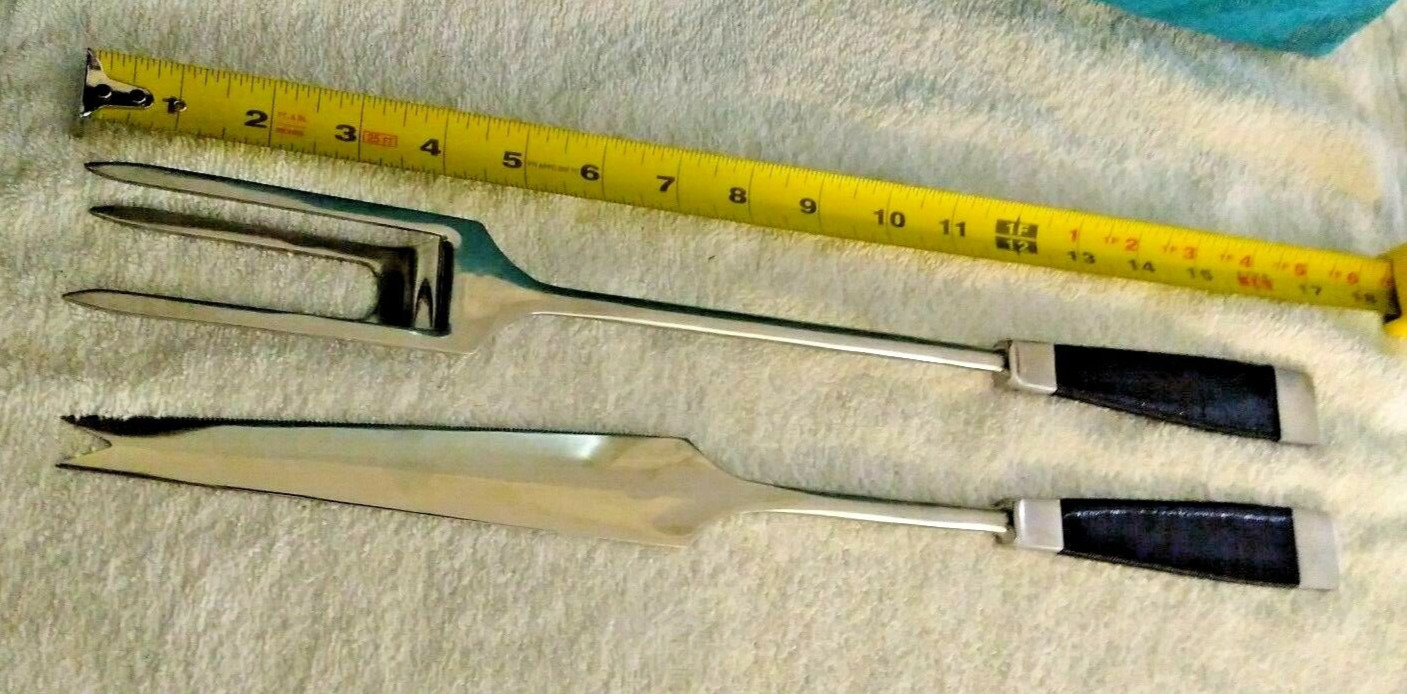 Vintage NASCO Forged Carving/BBQ Set Stainless Steel Japan Mid Century Modern