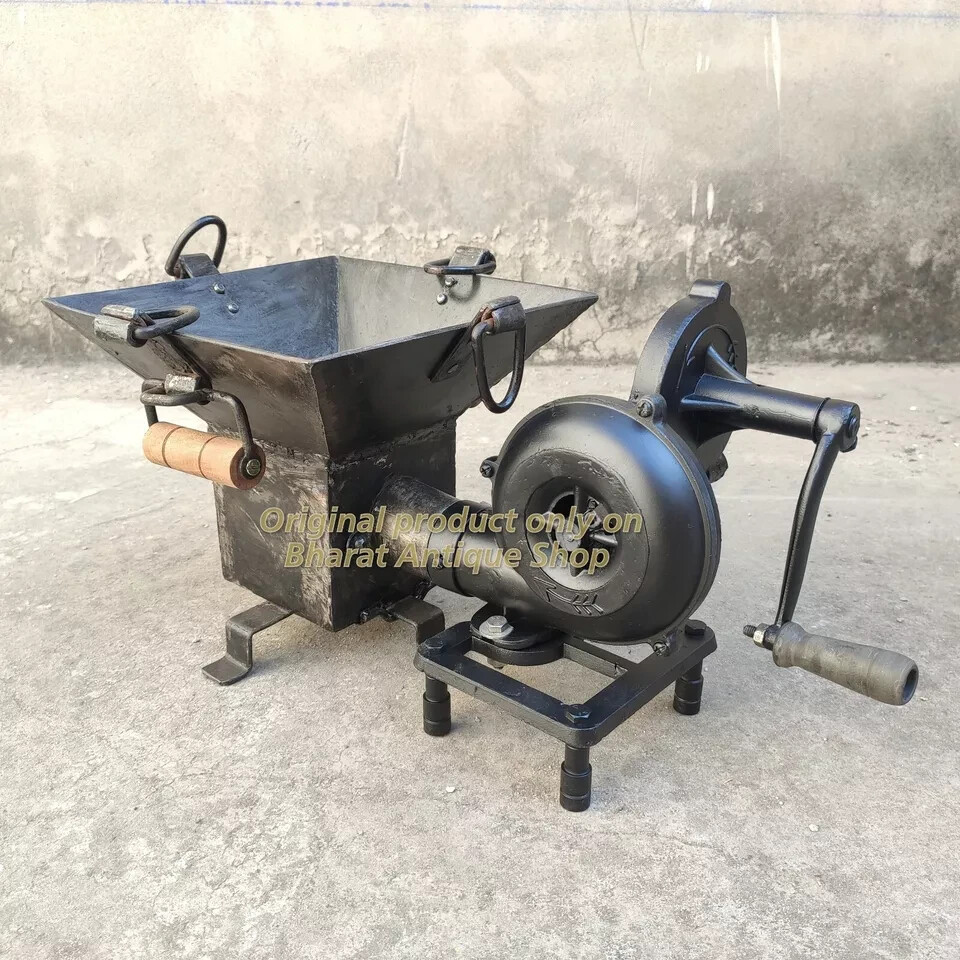Squire Forge Furnace With Hand Blower Pedal Type Handle Working Functional Tool
