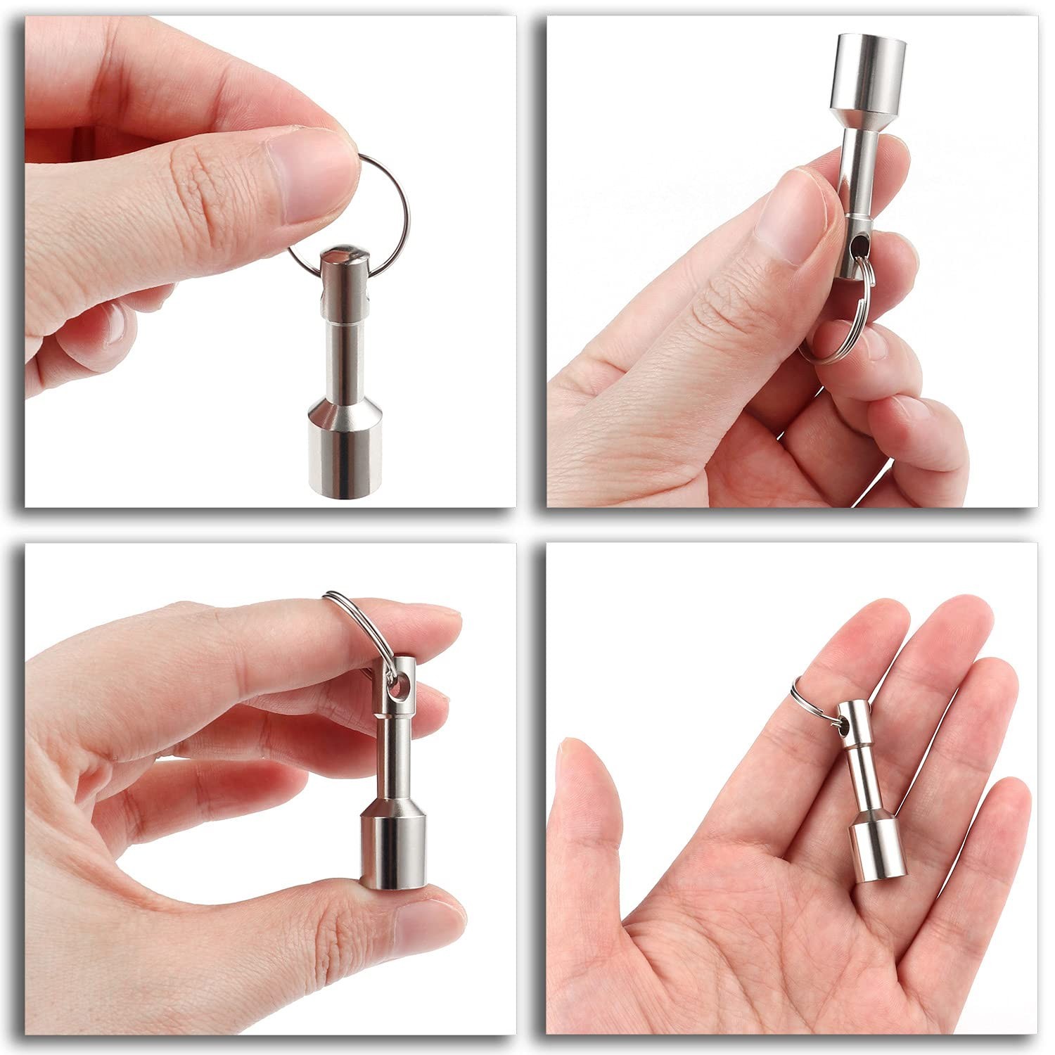 Compact 2-Pack Keychain Magnets for Brass, Gold & Silver Testing - Strong Hold