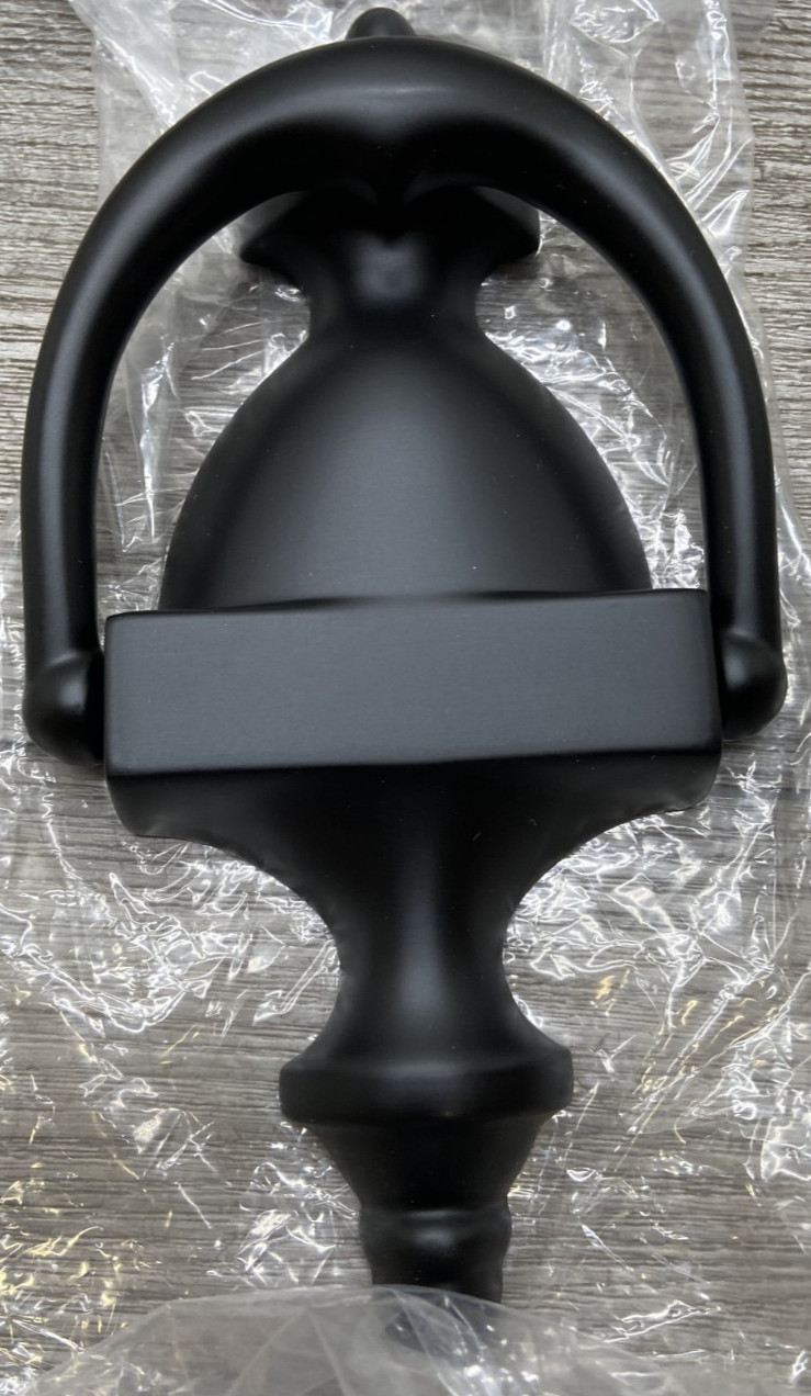 Baldwin 0102190 Door Knocker Satin Black Finish
