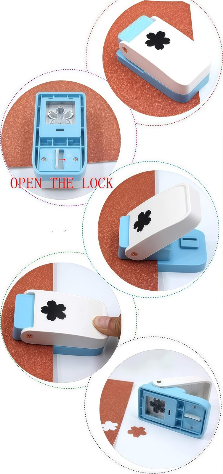 1X0.8inch Rectangular Postage Stamp Punch Ware Rectangle Craft Lever Punch Ha...