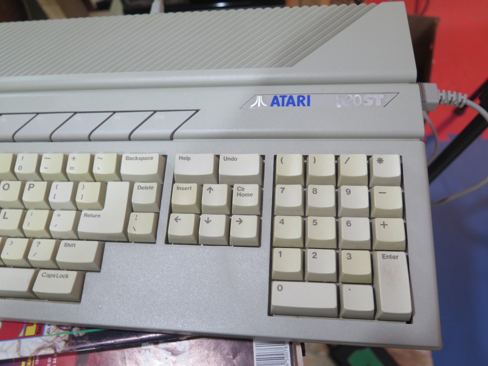 Atari 520ST Vintage Home Computer - Tested Working With Power Supply