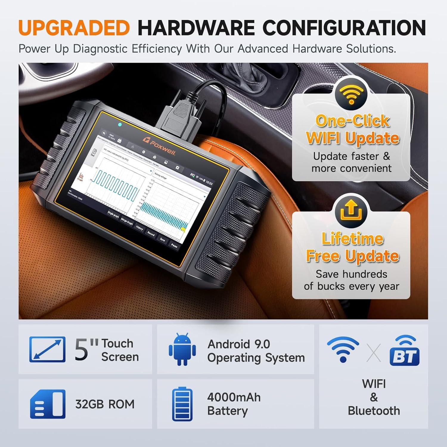 Foxwell NT710 for VW Audi Bidirectional OBD2 All System Scanner Diagnostic Tool