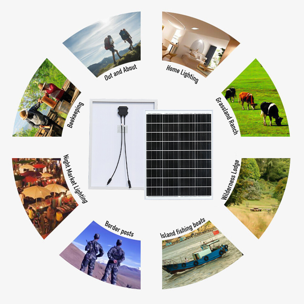 12V 100W Solar Pane Over-Power Design High Efficiency Monocrystalline PV Modules