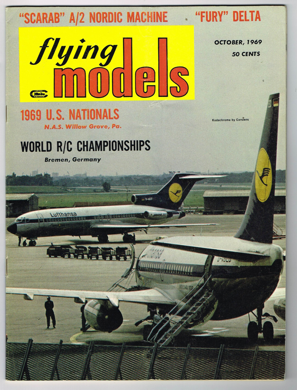 FLYING MODELS Magazine  October 1969 Fury Delta: R/C Pusher by Erwin Szafranska