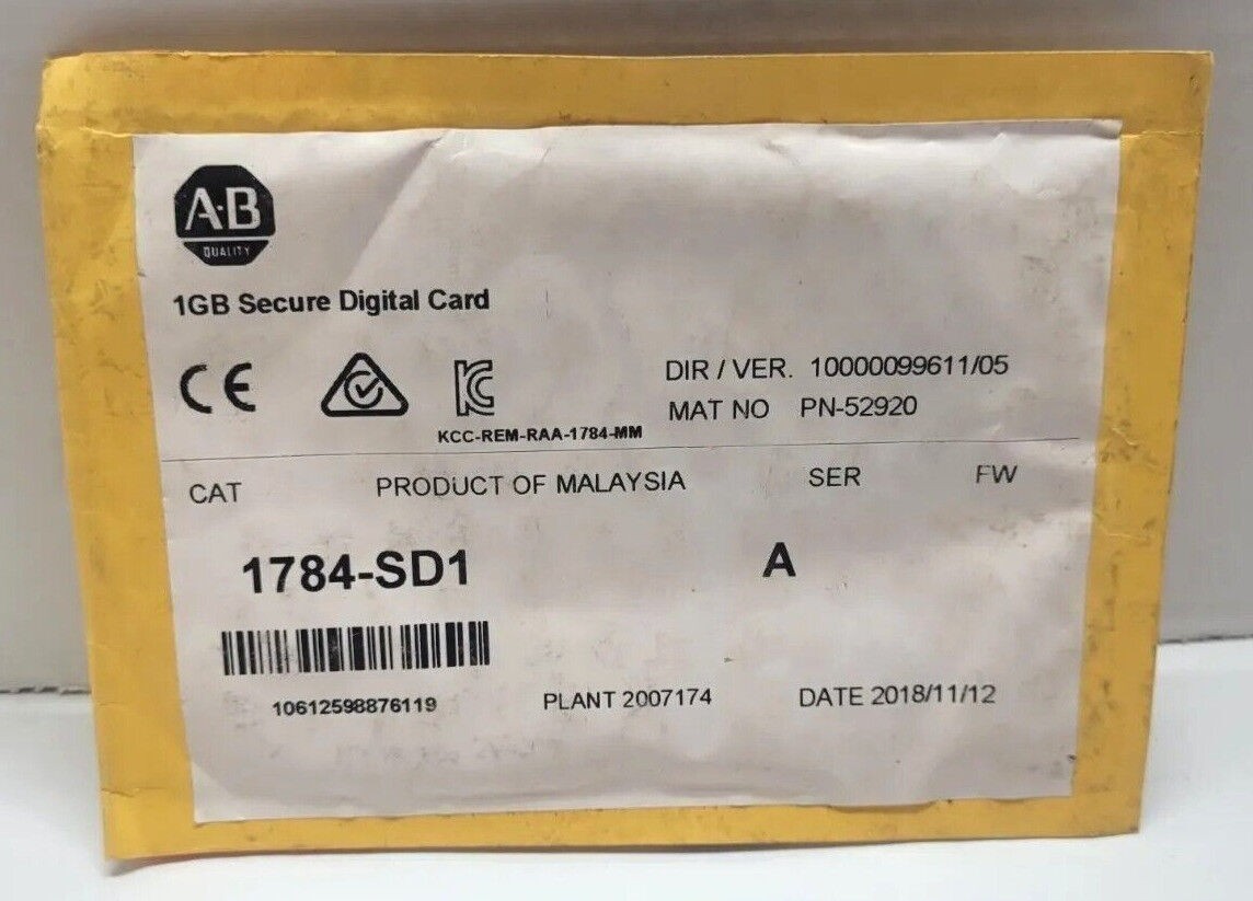 1784-SD1 AB 1GB Secure Digital Card 1784SD1