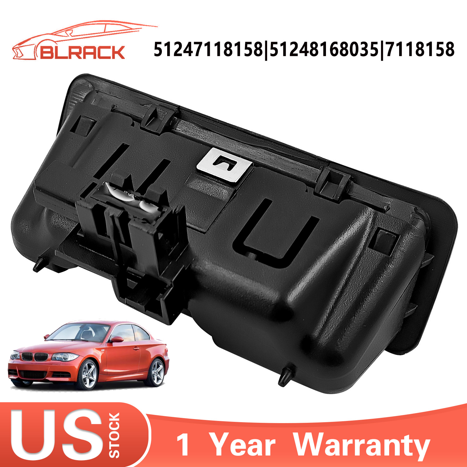 Trunk Lock Handle Push Button 51247118158 Fit BMW E82 E88 E90 E91 E92 E93 E60