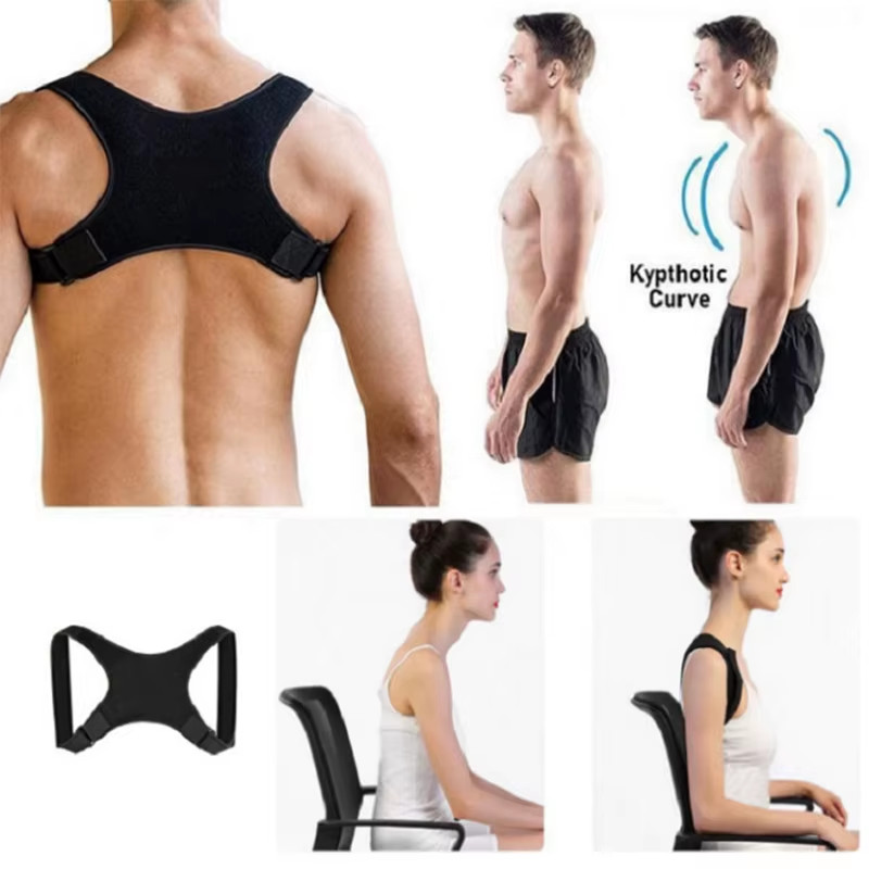 Back Posture Corrector Shoulder Straight Support Brace Belt Therapy Men Women