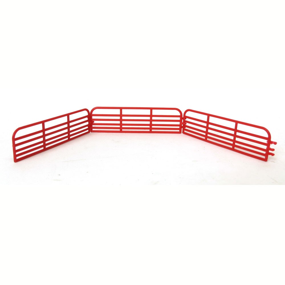 Standi Toys 1/64 Red (3) 16 feet Cattle Gate for Fence Farm Toy Accessory ST436