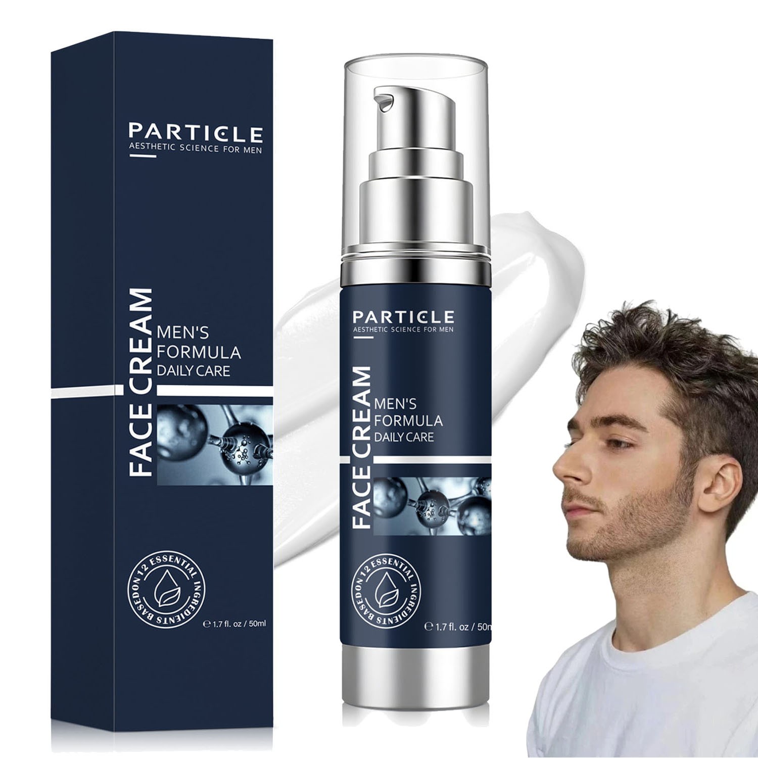 Particle Face Cream For Men 6-In-1 Anti Aging Cream Fights Eye Bags Dark Spots🔥