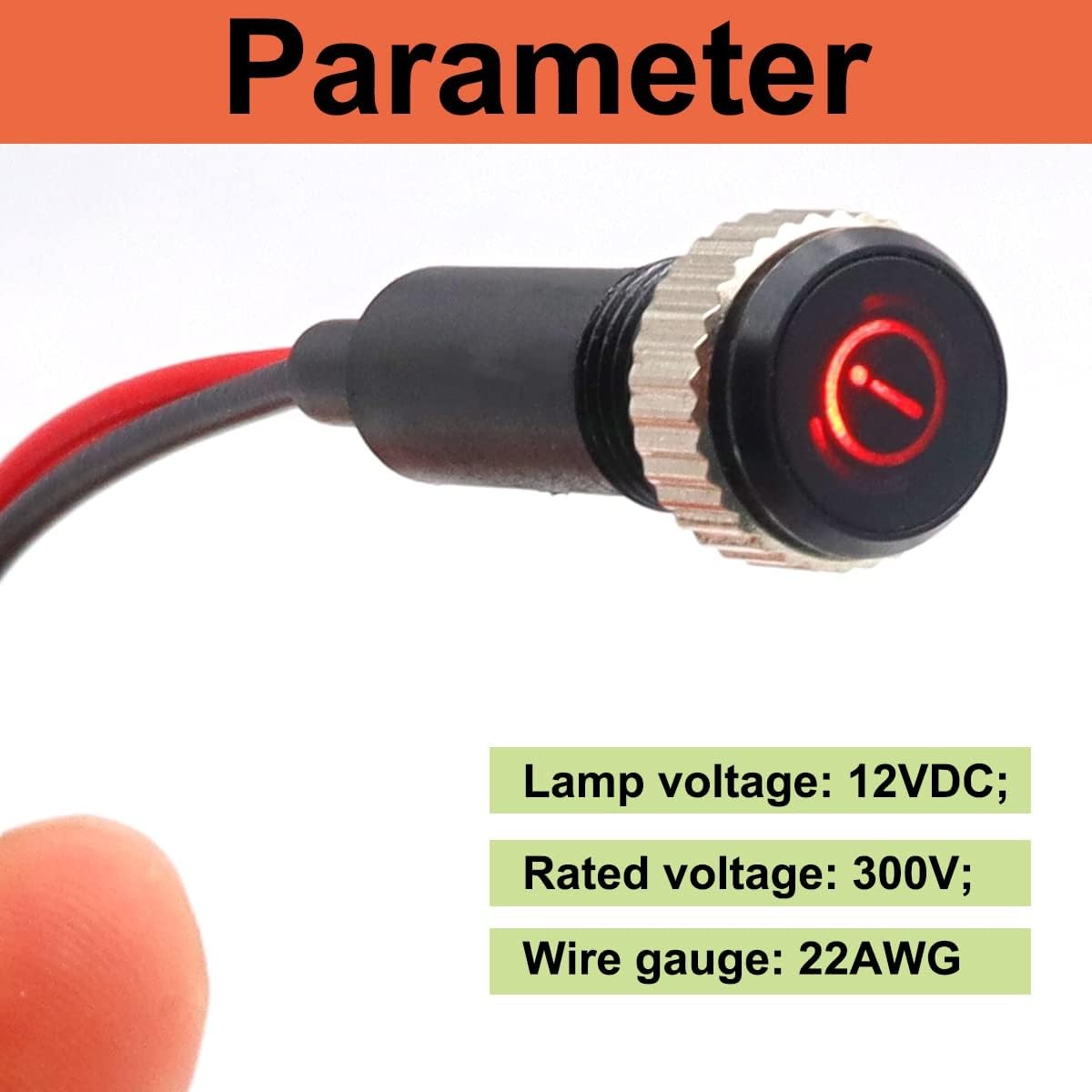 LED Indicator Pilot Dash Light (Battery/Alter Size: Battery/Alternator Warning