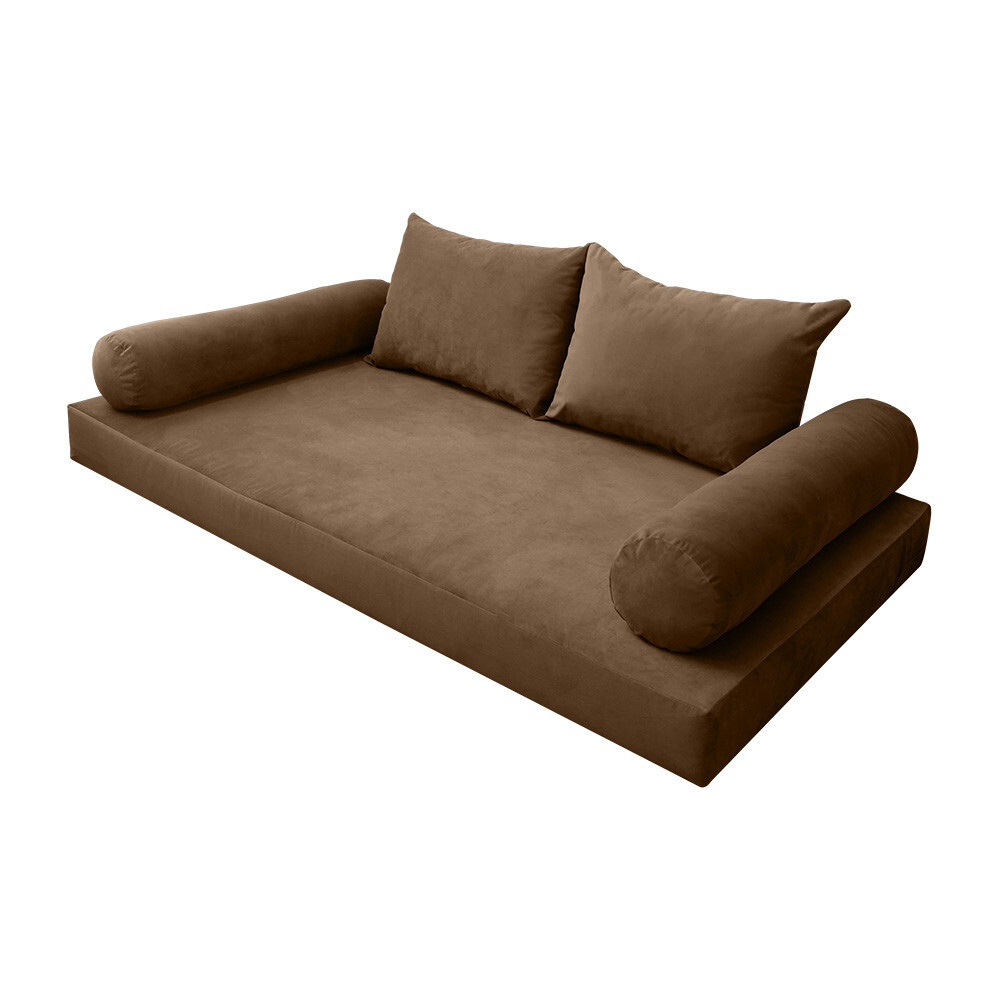 |SLIPCOVER ONLY| S.V4 Velvet Daybed Mattress Pillow Knife Edge Twin-XL AD308