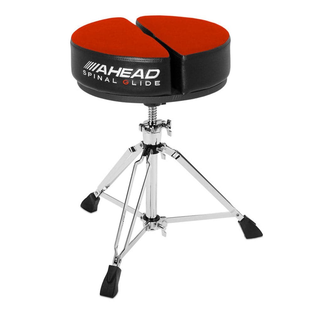 Ahead Spinal-G 3-Leg Round Drum Throne Red