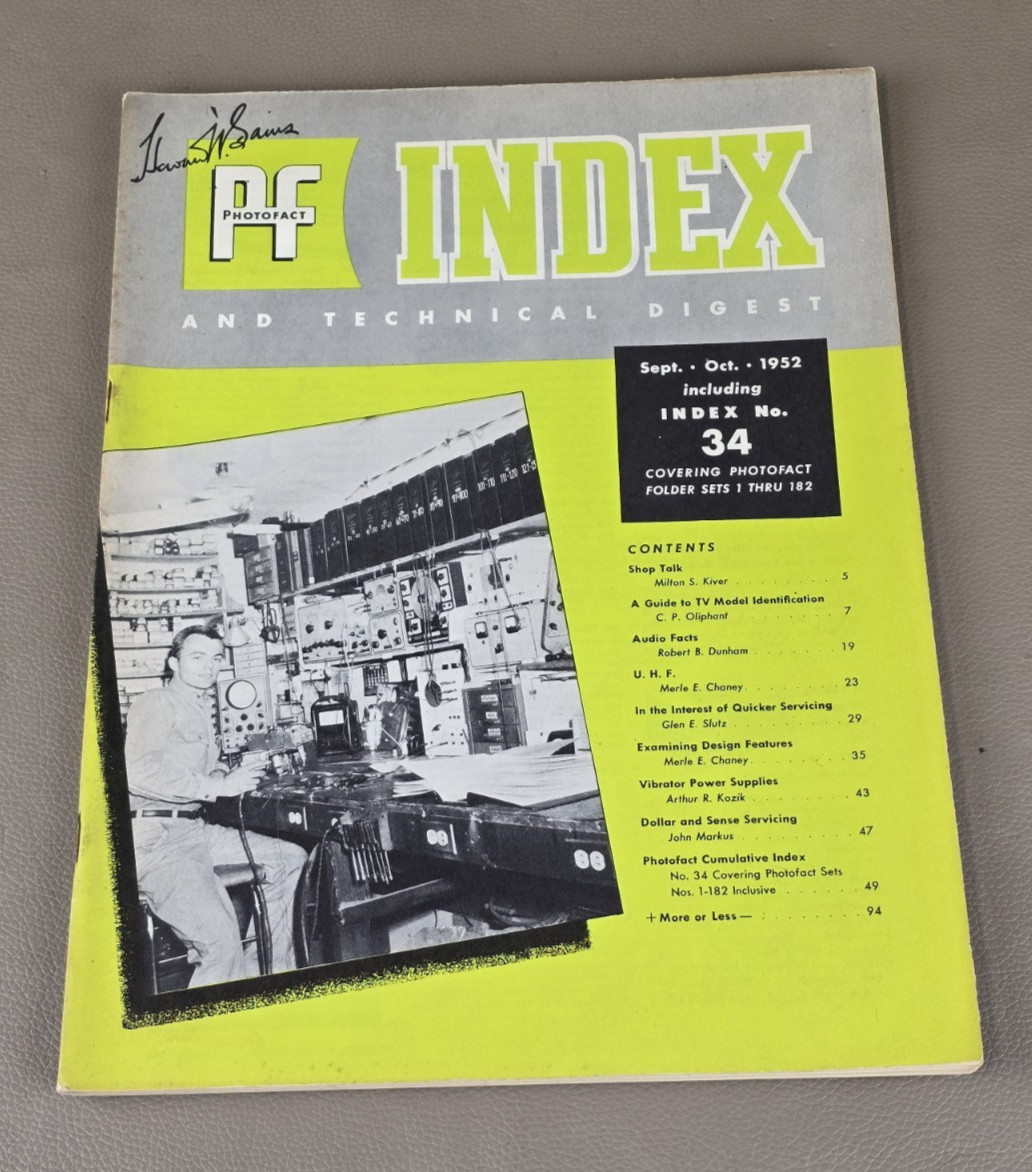 PhotoFact Index September October 1952 P-392