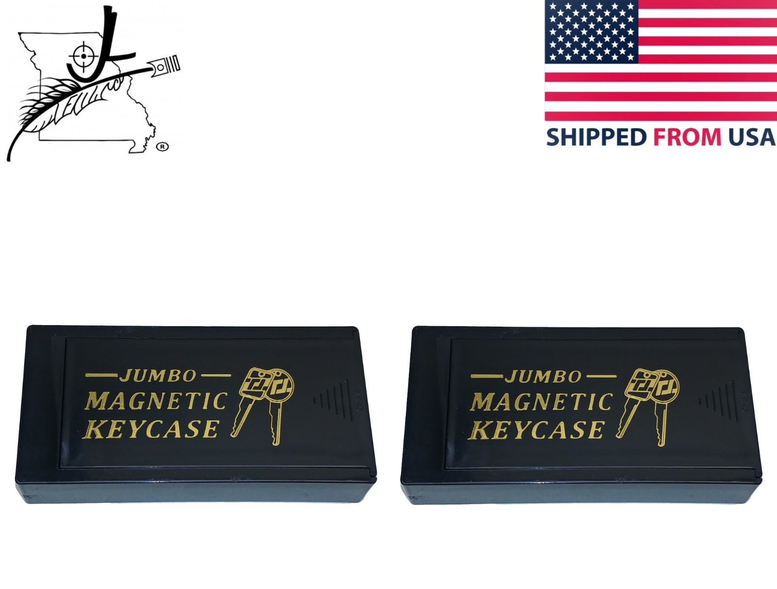 2x Magnetic Hide A Key Boxes Keys Storage Box Magnet Plastic Container Slide Lid