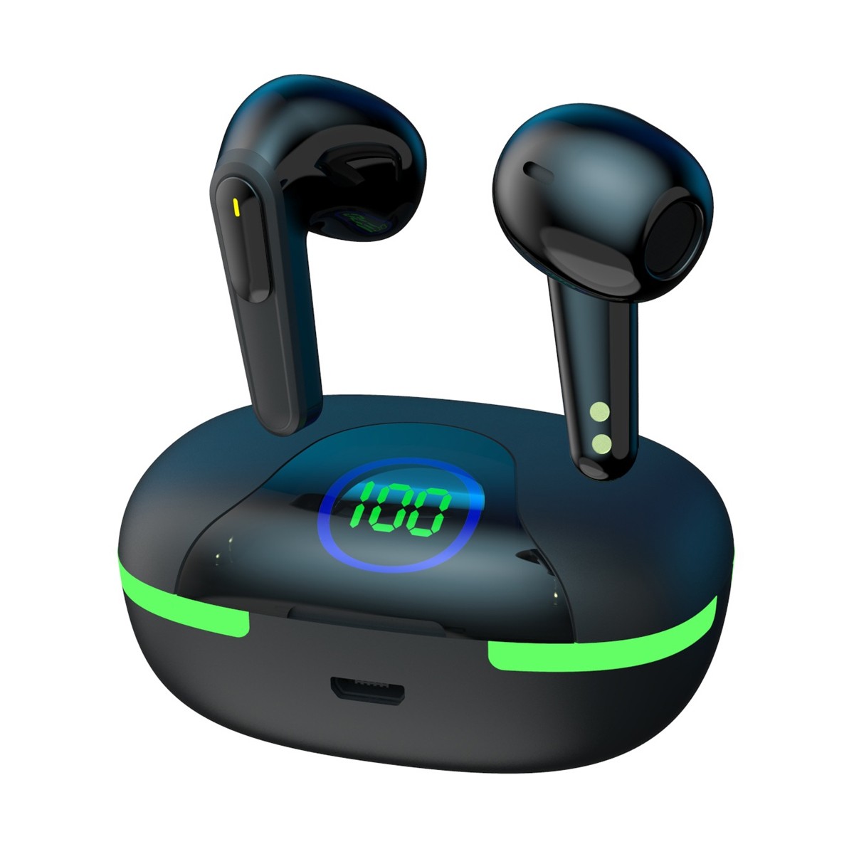 TWS Bluetooth 5.3 Earbuds Headset Wireless Noise Cancelling with Charging Case _