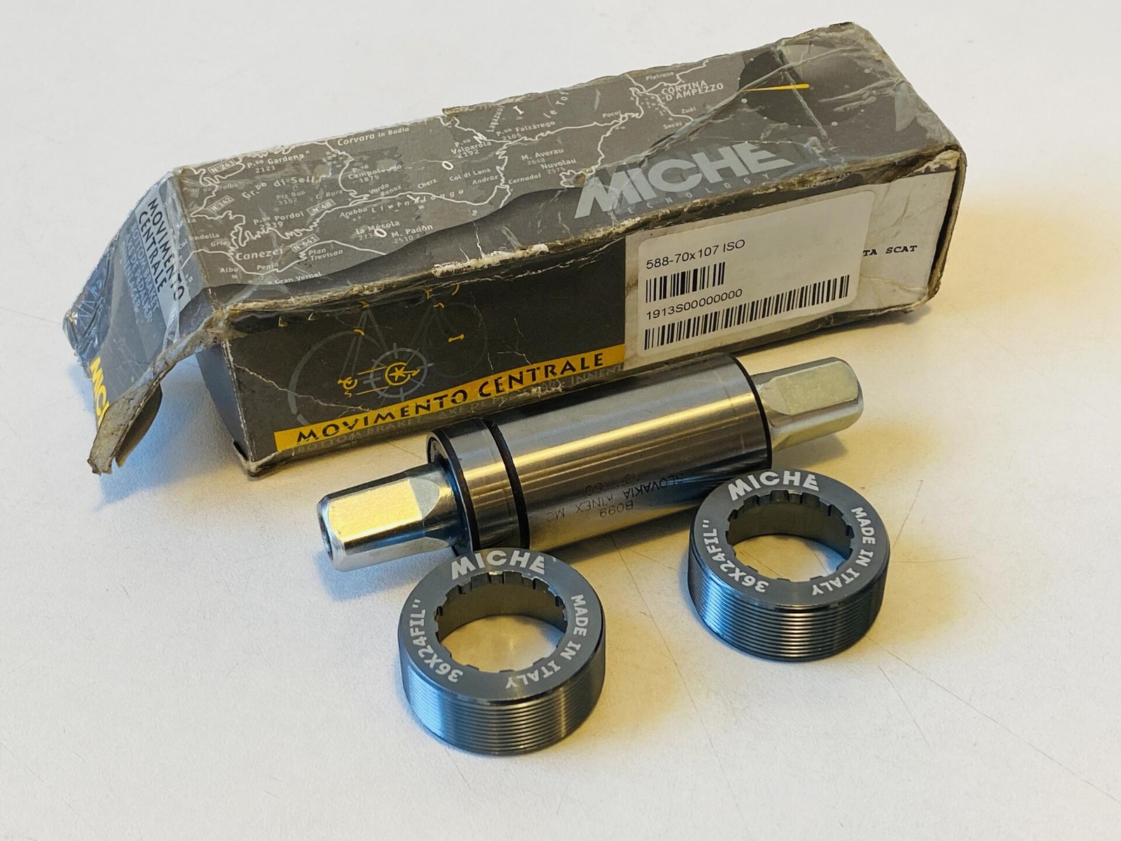 Miche Primato Sealed Cartridge ISO Square Taper Bottom Bracket 70x107 Italian