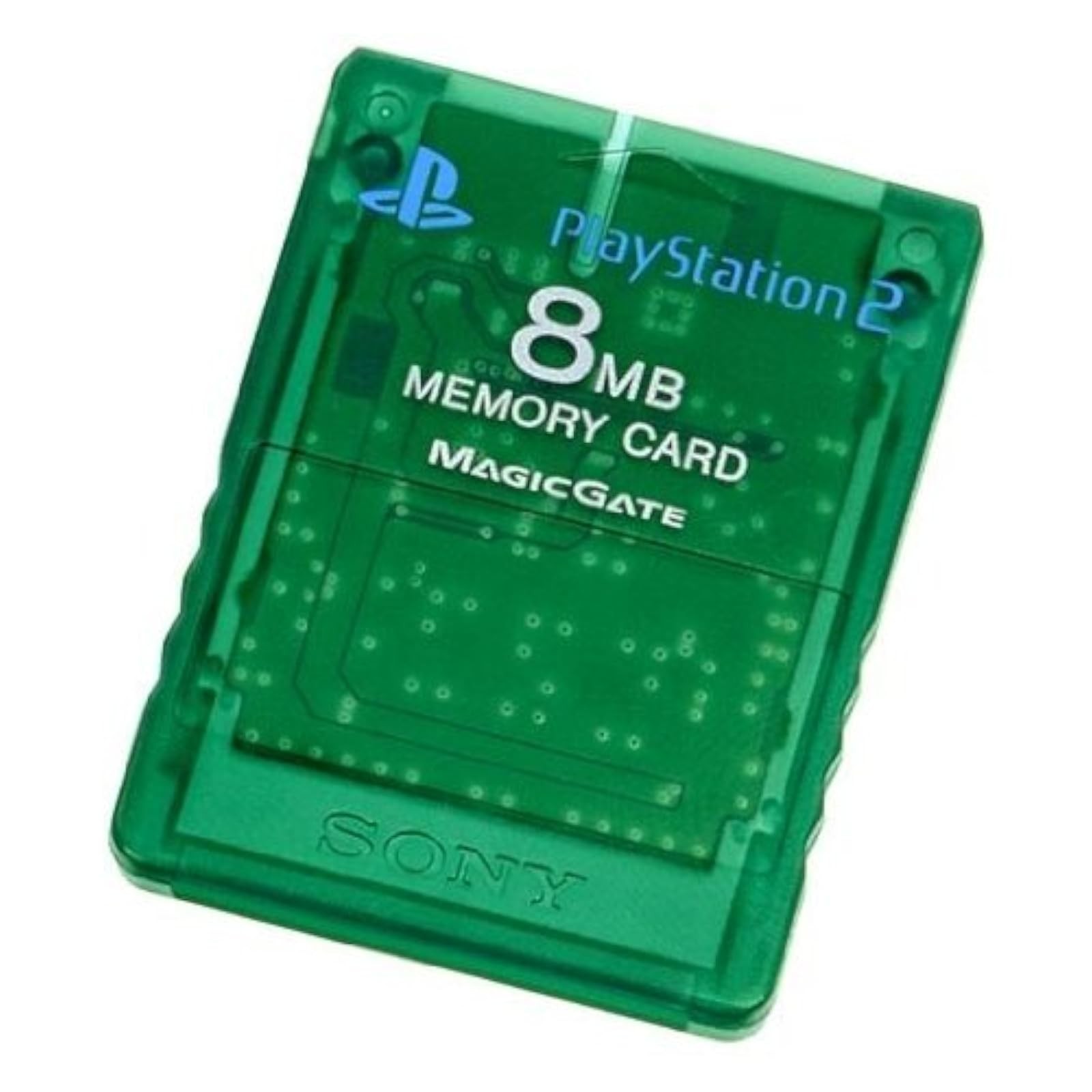 Sony OEM Memory Card 8MB Emerald For PlayStation 2 PS2 Very Good 1E