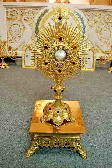 Traditional Church "Tabor" - Solid Brass Monstrance Stand #157 - Thabor