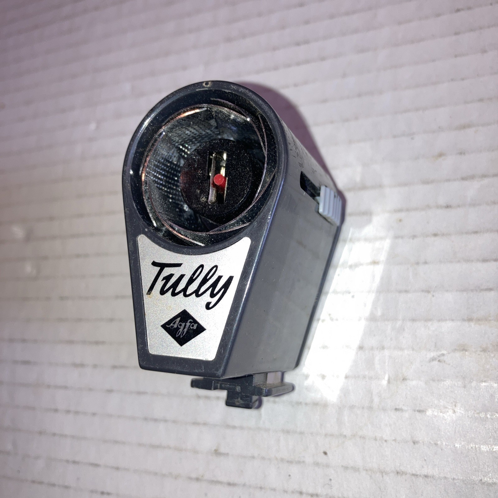 VINTAGE TULLY AGFA CAMERA FLASH WITH EXTENSION SILVER LENS SURROUND RARE