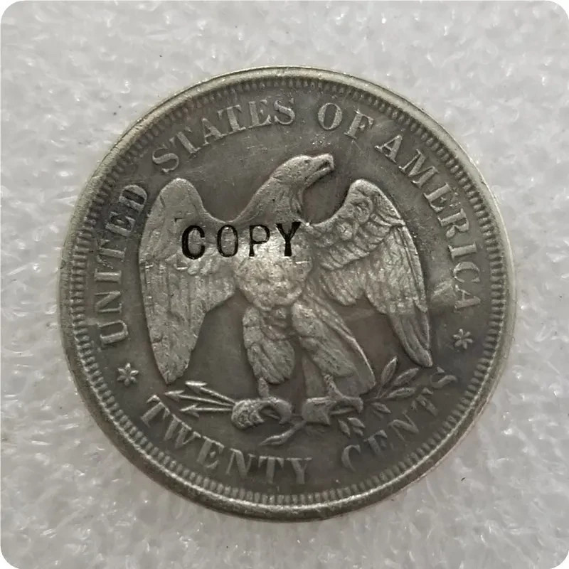 1875-CC Liberty Seated 20 Cents Coin Contemporary Copy