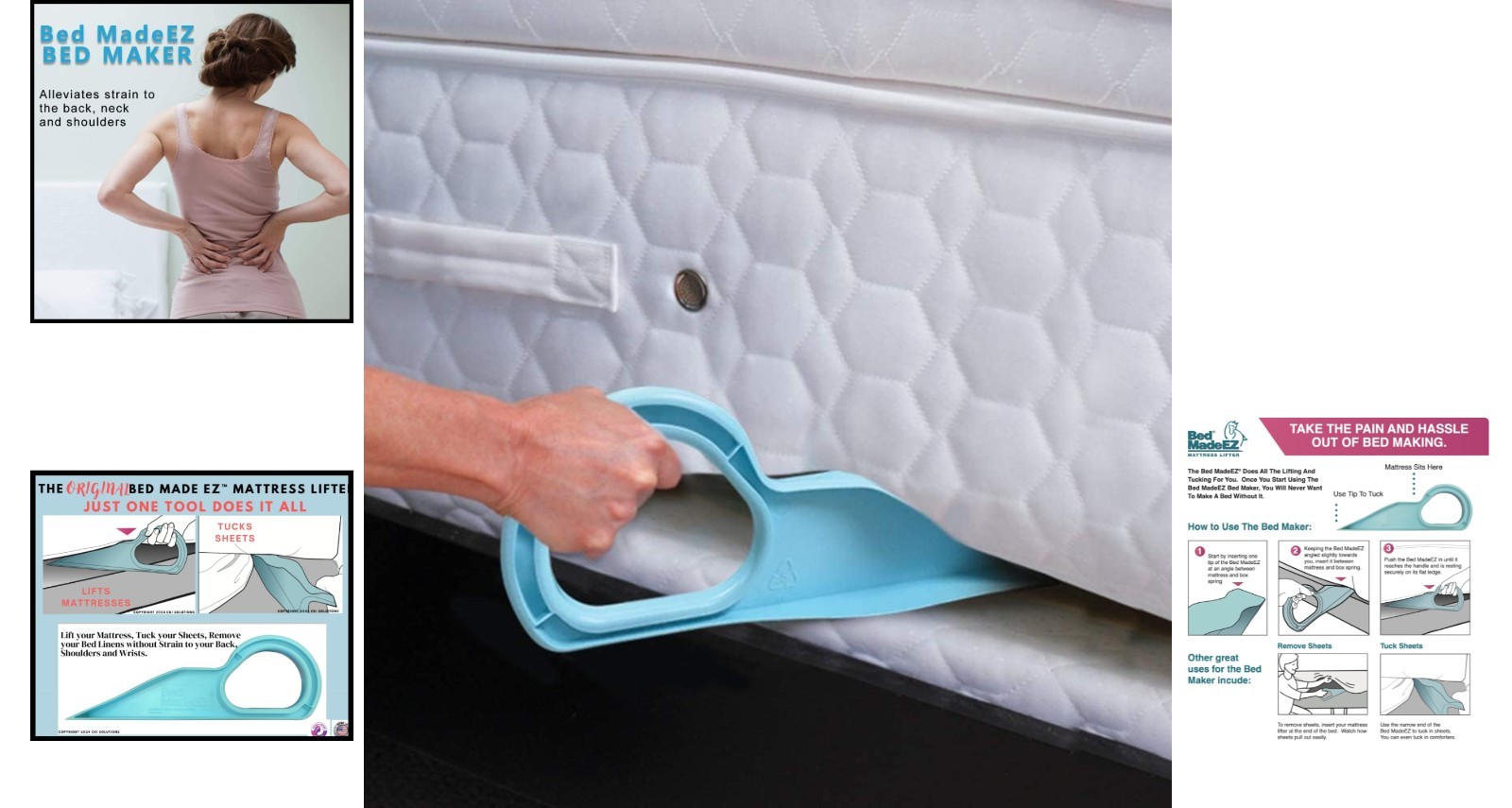 Ergonomic Mattress Lifter - Easy Bed Making Tool for Effortless Sheet Tucking
