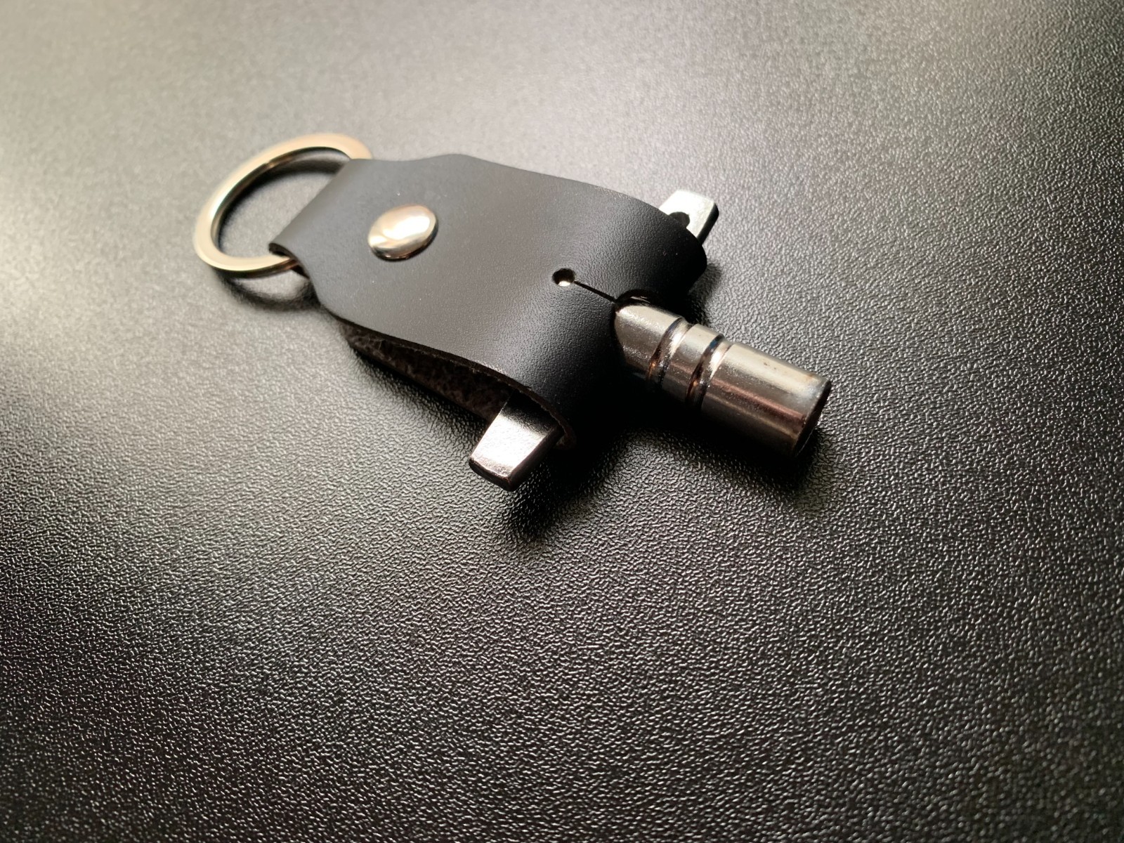 Leather Drum Key Holder Drum Utility Tool Black or Brown