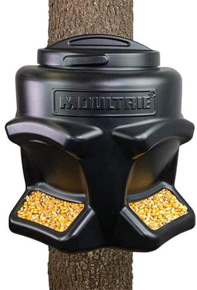 NEW Hunting Feed Station II Gravity Feeder 50 lb Capacity Dual Feed Ports Deer