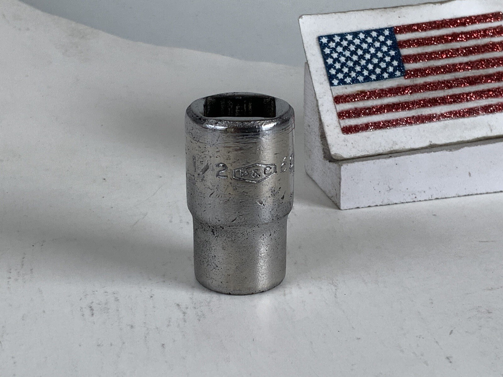 P&C 1/2 Drive 12pt Socket, Model 6016, Size 1/2in.,  USA