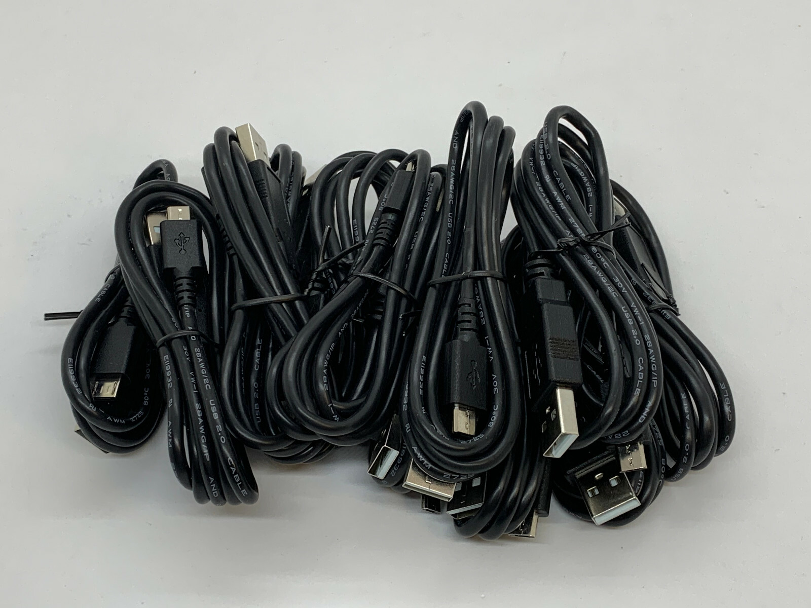 3 Pack 3FT USB 2.0 A Male to Micro B Male Data Sync Charger Charging Cable Cord