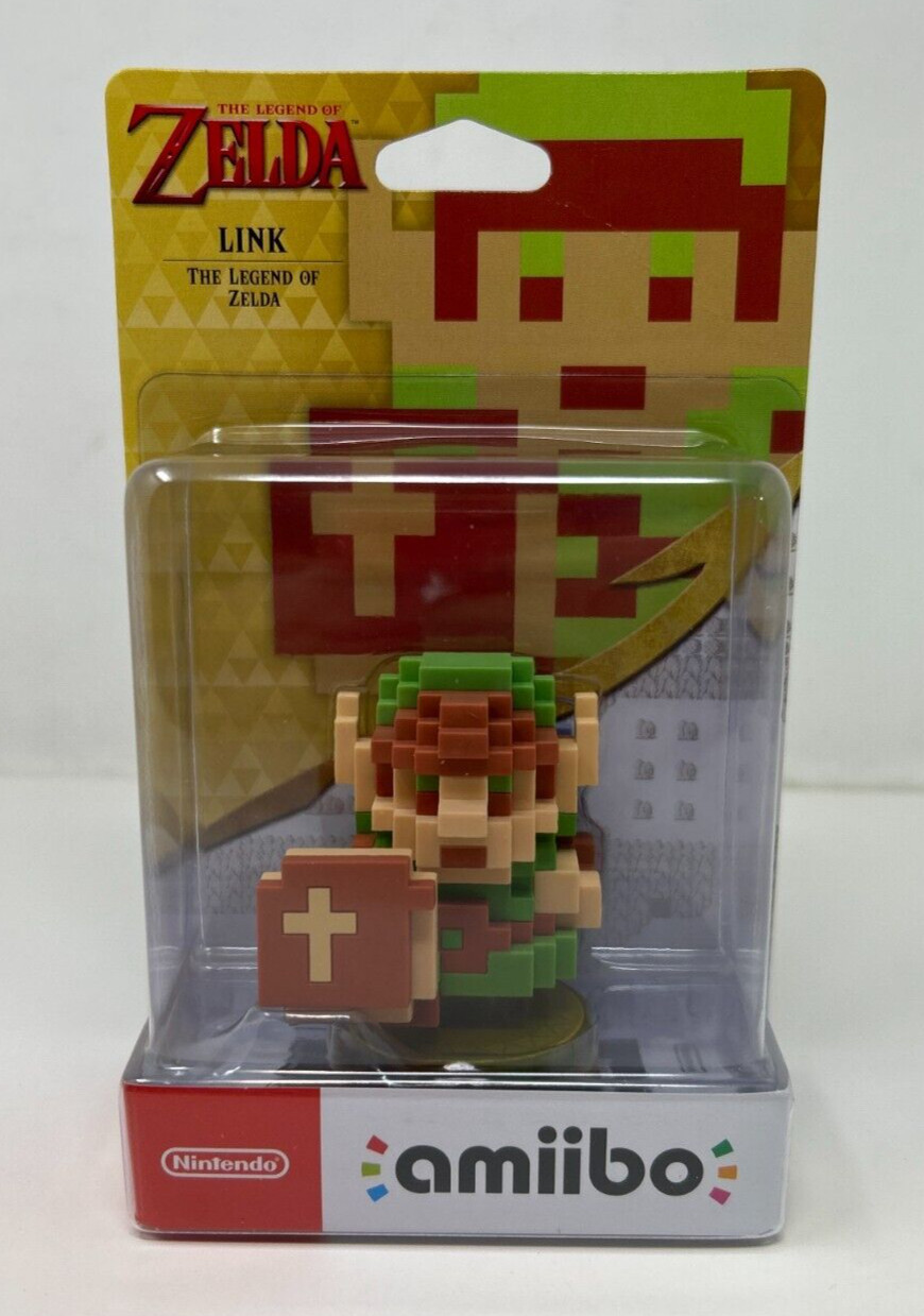 8-Bit Link Amiibo Legend of Zelda Breath Wild Nintendo Brand New Factory Sealed!