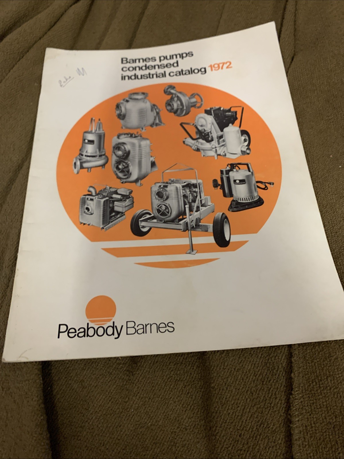 Peabody Barnes Pumps Condensed Industrial Catalog 1972