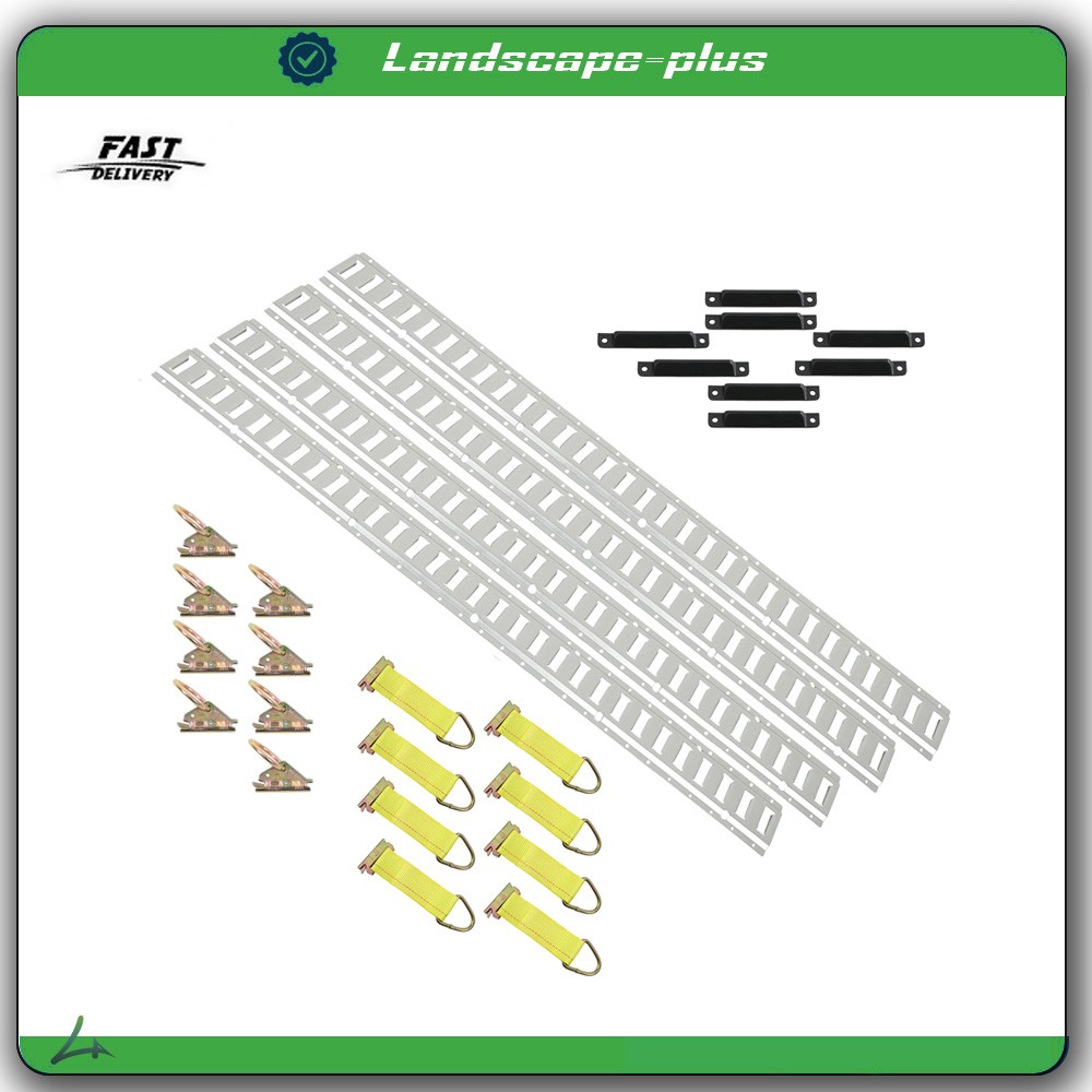 For Enclosed Cargo Trailers 24PCS 5ft E Track Kit – Secure Tie-Down Rails