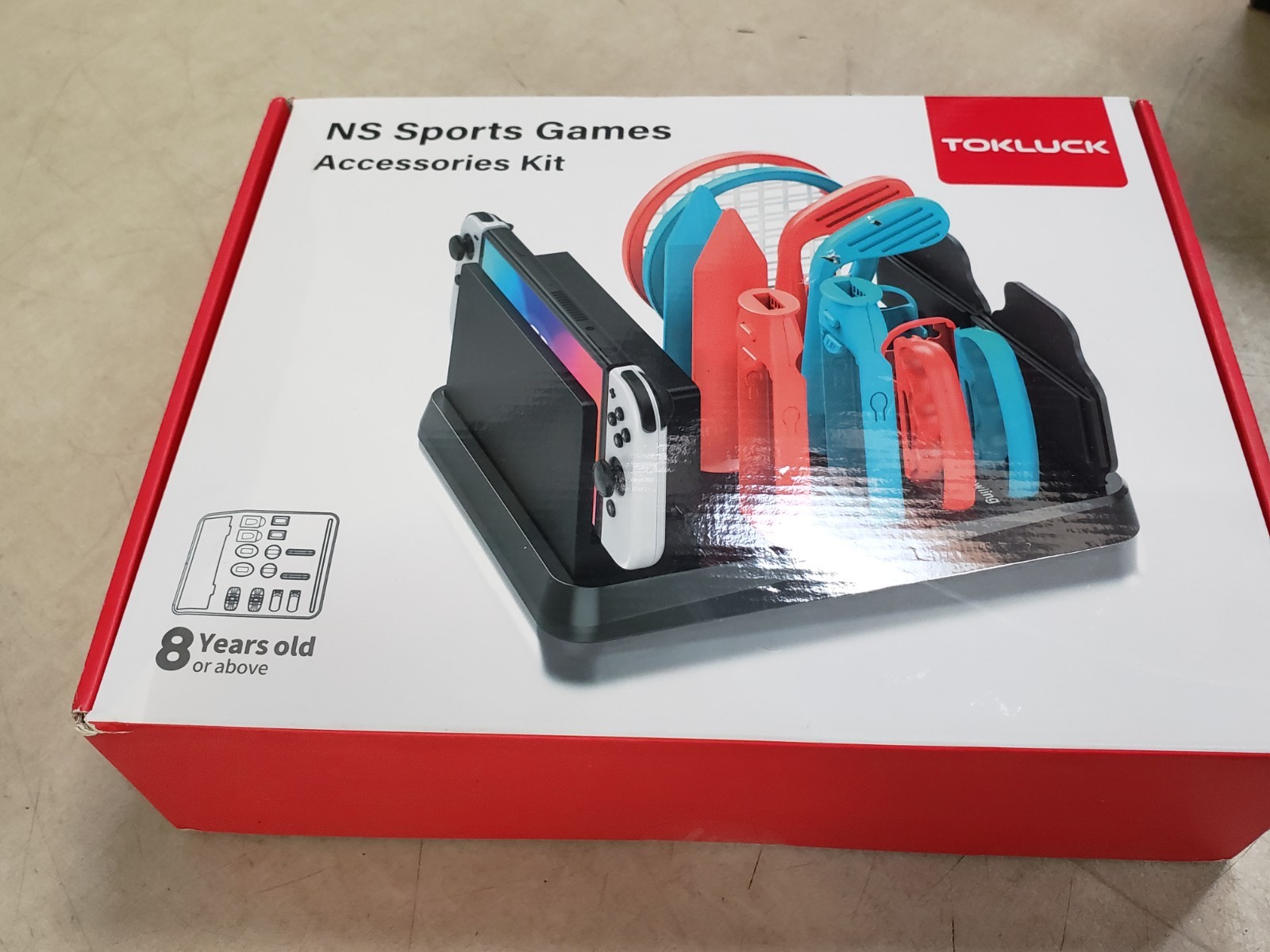 Tokluck NS Sports Games Accessories Kit Red and Blue
