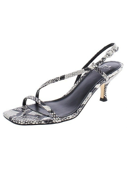 Marc Fisher LTD Womens Gove 2 Leather Snake Print Dress Sandals Size 8 M
