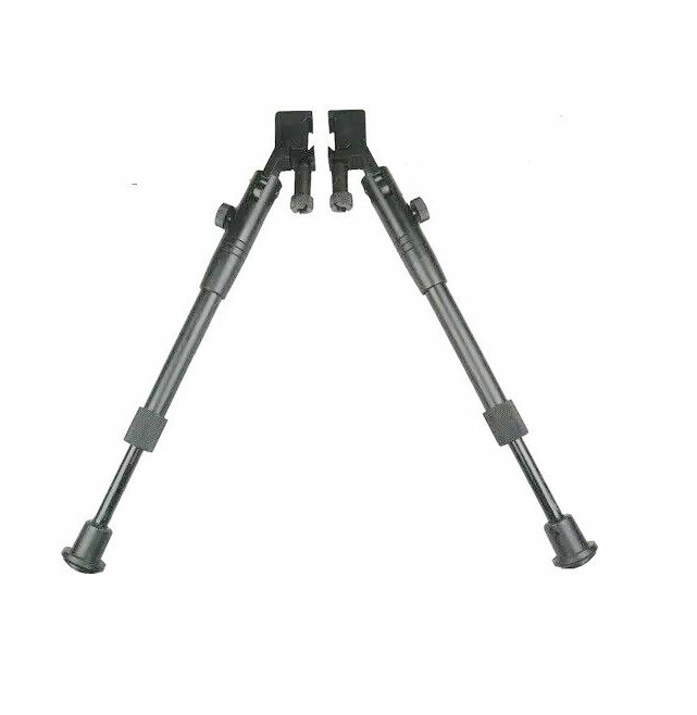 Two PC Side Weaver/Picatinny Rail Mount Bipod 9" - 12" Height Adjustable + Mount